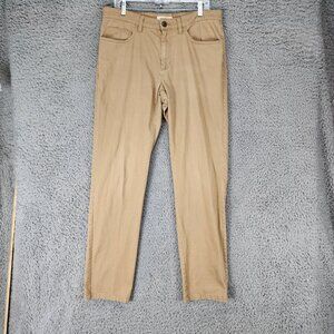 Goodthreads Pants Mens 32x34 Brown Stretch Mid Rise Slim